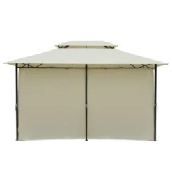 Outsunny 10' X 13' Outdoor Soft Top Gazebo Pergola With Curtains, 2-Tier Steel Frame Gazebo For Patio -OUTSUNNY Sales Store GUEST 03e8e7ac 5ea7 4c3d b56a bc3448f4e307