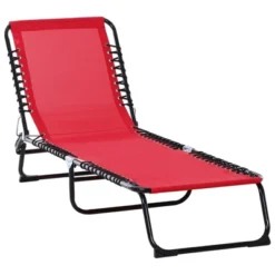 Outsunny Outdoor Folding Chaise Lounge Chair Portable Lightweight Reclining Garden Sun Lounger With 4-Position Adjustable Backrest For Patio, Deck, And Poolside -OUTSUNNY Sales Store GUEST 0617fe1f be7c 4026 8681 76e82fa7c675