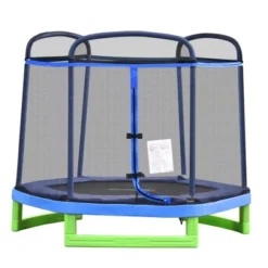 Outsunny 7 Foot Kids Trampoline, Durable Bouncer Spring Gym Toy With Safety Net Enclosure, Padded Cover, Fun Exercise Activity For Children -OUTSUNNY Sales Store GUEST 06547775 6543 4511 90d9 3c3b78e9d857