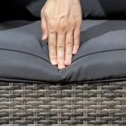 Outsunny 3-Piece Patio Bistro Set, PE Rattan Wicker Outdoor Furniture, Soft Cushions, 2 360 Swivel Rocking Chairs, 2-Tier Coffee Table -OUTSUNNY Sales Store GUEST 081bc9e4 a563 46b1 9eee b7370d747b8a