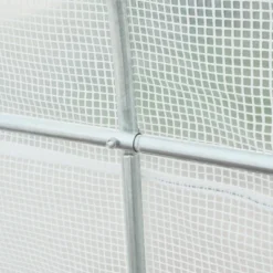 Outsunny 20' X 10' X 7' Large Walk-in Greenhouse, Steel Frame, PE Cover, 2 Doors, Outdoor Tunnel Hoop Hot House Kit, White -OUTSUNNY Sales Store GUEST 09cd5490 c7ba 48e8 973b c72b6be938bd