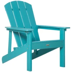 Outsunny Plastic Adirondack Chair, Outdoor Fire Pit Seating HDPE Lounger Chair With High Back And Wide Seat For Patio, Backyard, Garden -OUTSUNNY Sales Store GUEST 0adc0908 7428 4ddd 99c3 3230fe498585
