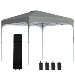Outsunny 8' X 8' Pop Up Canopy, Foldable Gazebo Tent With Carry Bag With Wheels And 4 Leg Weight Bags For Outdoor Garden Patio Party 15 Outsunny 8' X 8' Pop Up Canopy, Foldable Gazebo Tent With Carry Bag With Wheels And 4 Leg Weight Bags For Outdoor Garden Patio Party -OUTSUNNY Sales Store GUEST 0ec79d2c e7ed 47a5 9fd6 088151712e4d