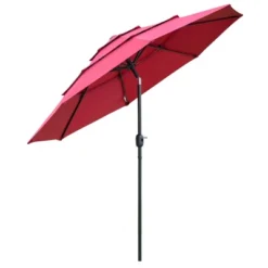 Outsunny 9FT 3 Tiers Patio Umbrella Outdoor Market Umbrella With Crank, Push Button Tilt For Deck, Backyard And Lawn 15 Outsunny 9FT 3 Tiers Patio Umbrella Outdoor Market Umbrella With Crank, Push Button Tilt For Deck, Backyard And Lawn -OUTSUNNY Sales Store GUEST 103ca04e ef9d 4910 b1e2 2cc38df6335f