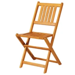 Outsunny Bistro Table And Chairs Set Of 2, Acacia Wood Patio Table, Wooden Folding Chairs, Varnished, 3 Piece Outdoor Furniture Set, Slatted, Teak -OUTSUNNY Sales Store GUEST 113ec743 fa86 4bf7 ad7e e1d2630f80e3