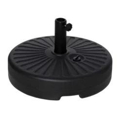 Outsunny Fillable Patio Umbrella Base Stand, Round Plastic Umbrella Holder For Outdoor, Patio, Garden, Deck And Beach, Fit Dia 38mm Pole, Black 7 Outsunny Fillable Patio Umbrella Base Stand, Round Plastic Umbrella Holder For Outdoor, Patio, Garden, Deck And Beach, Fit Dia 38mm Pole, Black -OUTSUNNY Sales Store GUEST 143dae88 b16d 4717 ad31 e318de069148