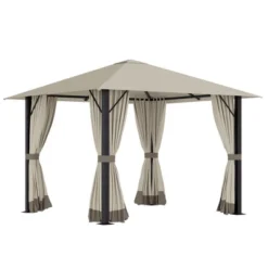 Outsunny Patio Gazebo Outdoor Canopy Shelter With Sidewalls, Vented Roof, Aluminum Frame For Garden, Lawn, Backyard And Deck 13 Outsunny Patio Gazebo Outdoor Canopy Shelter With Sidewalls, Vented Roof, Aluminum Frame For Garden, Lawn, Backyard And Deck -OUTSUNNY Sales Store GUEST 172e4ba4 5acc 4111 b7ae ce28fbaa222b