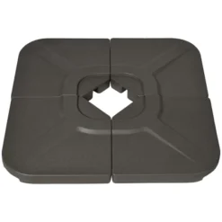Outsunny 4-Piece 175lb Cantilever Patio Umbrella Base Weights For Offset Hanging Umbrella, HDPE Umbrella Weights For Cross Base Stand, Brown -OUTSUNNY Sales Store GUEST 1a4e48b7 bb44 480c 8ecd d17a11eb5554