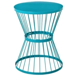 Outsunny 16" Steel Patio End Table, Side Table With Hourglass Design, Accent Table For Outdoor And Indoor Use -OUTSUNNY Sales Store GUEST 229a7a9c 46eb 4ddf 8e87 1833cc6525ae