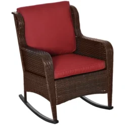 Outsunny Patio Wicker Rocking Chair, Outdoor PE Rattan Swing Chair W/ Soft Cushions, Classic Style For Garden, Patio, Lawn 13 Outsunny Patio Wicker Rocking Chair, Outdoor PE Rattan Swing Chair W/ Soft Cushions, Classic Style For Garden, Patio, Lawn -OUTSUNNY Sales Store GUEST 236ecf47 ab2e 4600 a820 8f990a0c156d