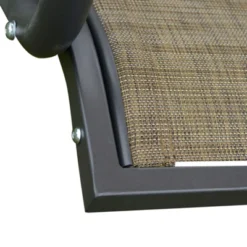 Outsunny 2-Person Porch Swing, Outdoor Patio Swing Bench With Adjustable Tilt Canopy, Cup Holder And Storage Tray, Steel Frame, Brown -OUTSUNNY Sales Store GUEST 247cb9cd 9a26 44bf 935d 9c3d0ab3f83a