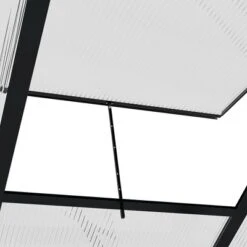 Outsunny Polycarbonate Greenhouse, Heavy Duty Outdoor Aluminum Walk-in Green House Kit With Vent & Door For Backyard Garden, Gray -OUTSUNNY Sales Store GUEST 2571e682 5048 4db1 b944 0336a241896d