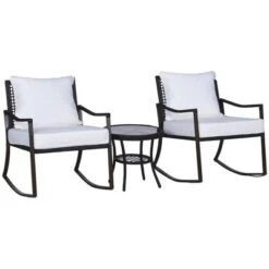 Outsunny 3-Piece Bistro Set Outdoor Wicker Furniture Set With Rattan Rocking Chair, Side Table For Patio Backyard Garden And Balcony 9 Outsunny 3-Piece Bistro Set Outdoor Wicker Furniture Set With Rattan Rocking Chair, Side Table For Patio Backyard Garden And Balcony -OUTSUNNY Sales Store GUEST 29417c39 8fd4 4329 8aca 79bde3b06bf7