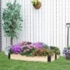 Outsunny 47'' X 31'' Raised Garden Bed, Foldable Raised Garden Box For Backyard, Patio To Grow Vegetables, Herbs, And Flowers