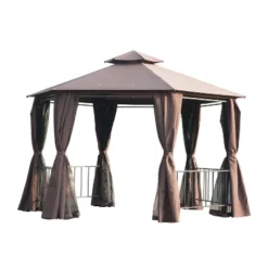 Outsunny 13' X 13' Outdoor Patio Gazebo Canopy Pavilion With Removable Mesh Netting, Curtains, Double Tiered Roof, UV Protection & Large Floor Space 14 Outsunny 13' X 13' Outdoor Patio Gazebo Canopy Pavilion With Removable Mesh Netting, Curtains, Double Tiered Roof, UV Protection & Large Floor Space -OUTSUNNY Sales Store GUEST 2c93159a 1693 47c1 9a28 bd10b6c4d686