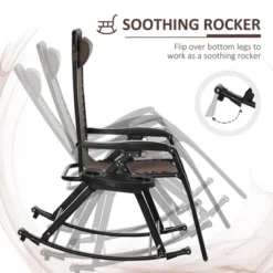 Outsunny Outdoor Rocking Chairs, Foldable Reclining Zero Gravity Lounge Rocker W/ Pillow, Cup & Phone Holder, Combo Design W/ Folding Legs, Brown 8 Outsunny Outdoor Rocking Chairs, Foldable Reclining Zero Gravity Lounge Rocker W/ Pillow, Cup & Phone Holder, Combo Design W/ Folding Legs, Brown -OUTSUNNY Sales Store GUEST 2ca3f167 05ba 40b0 b786 8b0510d01e5a
