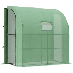 Outsunny 7' X 3' X 7' Outdoor Walk-In Greenhouse, Plant Nursery With Roll-up Windows, PE Cover, And 3 Wire Shelves -OUTSUNNY Sales Store GUEST 2d1c2f4f 2324 4ec0 9e0b 292127ca7974