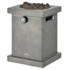Outsunny Portable Outdoor Propane Fire Pit, Small Tabletop Fireplace, 10 Inch Square Gas Firebowl, 10,000 BTU, W/ Lava Rocks For Patio, Light Gray 7 Outsunny Portable Outdoor Propane Fire Pit, Small Tabletop Fireplace, 10 Inch Square Gas Firebowl, 10,000 BTU, W/ Lava Rocks For Patio, Light Gray -OUTSUNNY Sales Store GUEST 2d6499f3 7dbd 4232 9033 17cc9aa940c5