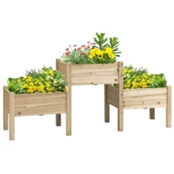 Outsunny 73" X 18" X 32" 3 Tier Raised Garden Bed W/ Three Elevated Planter Box, Freestanding Wooden Plant Stand For Vegetables, Herb And Flowers -OUTSUNNY Sales Store GUEST 2d78a6e0 5fee 4dea 8e63 ad18e4b6f2a7