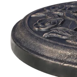 Outsunny 18" 20 Lbs Round Resin Umbrella Base Stand Market Parasol Holder With Decorative Rose Floral Pattern & Easy Setup For Garden, Bronze -OUTSUNNY Sales Store GUEST 2db0c275 de27 4976 97bb 6a3e96a8de2e