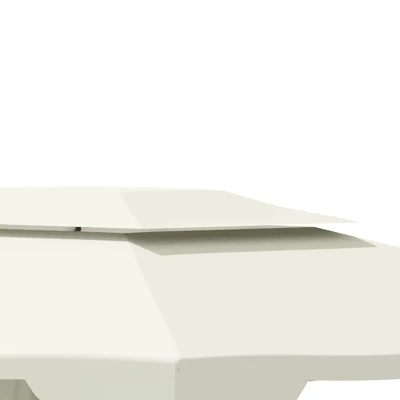 Outsunny 13' X 10' Patio Gazebo Outdoor Canopy Shelter With Double Vented Roof, Storage Shelves, Steel Frame For Lawn, Backyard And Deck 5 Outsunny 13' X 10' Patio Gazebo Outdoor Canopy Shelter With Double Vented Roof, Storage Shelves, Steel Frame For Lawn, Backyard And Deck - Image 5