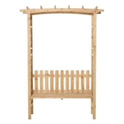 Outsunny Wooden Trellis Arbor Arch For Climbing Plants With Garden Bench, Grow Grapes & Vines, Patio Decor & 2-Person Seating, Natural 9 Outsunny Wooden Trellis Arbor Arch For Climbing Plants With Garden Bench, Grow Grapes & Vines, Patio Decor & 2-Person Seating, Natural -OUTSUNNY Sales Store GUEST 31ec03ab 65cf 4eb0 97c2 6fccd87aaf9d