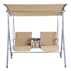 Outsunny 2 Person Porch Covered Swing Outdoor With Canopy, Table And Storage Console 9 Outsunny 2 Person Porch Covered Swing Outdoor With Canopy, Table And Storage Console -OUTSUNNY Sales Store GUEST 33c83edc 1917 4ddd 9320 02d8be953981