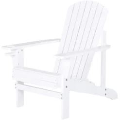 Outsunny Wooden Adirondack Chair Outdoor Classic Lounge Chair With Ergonomic Design & A Built-In Cup Holder For Patio Deck Backyard Fire Pit -OUTSUNNY Sales Store GUEST 3580ae8a 8490 4131 b671 b79304819875