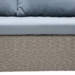 Outsunny 4 Pieces Patio Wicker Sofa Set, Outdoor PE Rattan Modern Furniture Set With Cushions & Dining Table, Bench For Garden, Backyard, Lawn -OUTSUNNY Sales Store GUEST 3636e095 0964 419f 8de7 b4a07012f3c7