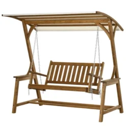 Outsunny 2 Seater Porch Swing With Canopy, Wooden Patio Swing Chair, Outdoor Swing Seat Loveseat 7 Outsunny 2 Seater Porch Swing With Canopy, Wooden Patio Swing Chair, Outdoor Swing Seat Loveseat -OUTSUNNY Sales Store GUEST 384eab99 e44c 4dff ad84 e9848fe3632d