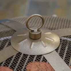 Outsunny 37" Outdoor Fire Pit Grill, Portable Steel Wood Burning Bowl, Cooking Grate, Poker, Spark Screen Lid For Patio, Backyard, BBQ, Bronze Colored -OUTSUNNY Sales Store GUEST 3a04c4ba b0bc 4a86 a3d3 414b18c65340