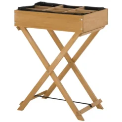 Outsunny Wooden Raised Garden Bed With 9 Pockets And Bed Liner, Elevated Planter Box With Legs For Vegetables, Flowers, And Herbs -OUTSUNNY Sales Store GUEST 3ae4fb30 d8fe 4de7 90a1 9b06cde8b01a