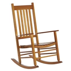Outsunny Wooden Rocking Chair Indoor / Outdoor Rocker With High Back For Patio, Porch -OUTSUNNY Sales Store GUEST 3b0d760f 945e 4396 9d29 b71da871d31e