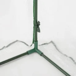 Outsunny 5' X 4' X 7' Lean-to Greenhouse, Walk-in Wall Mounted Hot House & Plant Nursery With 2 Zippered Roll Up Doors, Sloping PVC Cover, Green -OUTSUNNY Sales Store GUEST 3d1f2309 7585 48a0 a1ce f4953d27025c