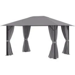 Outsunny 13' X 10' Patio Gazebo Outdoor Canopy Shelter With Sidewalls, Vented Roof, Aluminum Frame For Garden, Lawn, Backyard And Deck -OUTSUNNY Sales Store GUEST 3e95813c 1cca 437e 94af 1fd7778dedf2