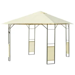 Outsunny 10' X 10' Outdoor Gazebo Canopy Modern Canopy Shelter With Weather Resistant Roof & Steel Frame For Parties, BBQs, & Shade -OUTSUNNY Sales Store GUEST 42415d8c 7f26 4718 8b82 e41640f95196