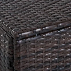 Outsunny 2 Pc 20" Outdoor PE Rattan Wicker Ottoman, Fade-Resistant Patio Footrest With Soft Cushion, Steel Frame, Dark Brown, White -OUTSUNNY Sales Store GUEST 43ed4aff 980e 4220 8d1b c2fcdee67818