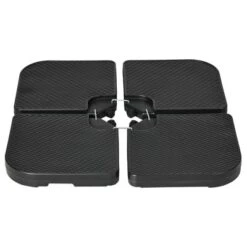 Outsunny 4-Piece 175lb Cantilever Patio Umbrella Base Weights For Offset Hanging Umbrella, Fasteners, HDPE Water Or Sand Filled Weights, Black -OUTSUNNY Sales Store GUEST 44d682d0 e783 4b75 ae44 4d9296ab2c4a
