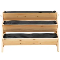 Outsunny 3-Tiers Raised Garden Bed Raised Garden Boxes Wooden Plant Stand With Side Hooks, Great For Flowers Herbs Vegetables, Natural 12 Outsunny 3-Tiers Raised Garden Bed Raised Garden Boxes Wooden Plant Stand With Side Hooks, Great For Flowers Herbs Vegetables, Natural -OUTSUNNY Sales Store GUEST 44ebf9d9 aa42 4426 b875 c6fe707e71f1