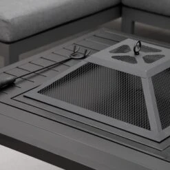 Outsunny 34" X 32" Outdoor Fire Pits, Portable Wood Burning Camping Fire Pit With Spark Screen, BBQ Grate Poker, And Rain Cover For Camping, Black 8 Outsunny 34" X 32" Outdoor Fire Pits, Portable Wood Burning Camping Fire Pit With Spark Screen, BBQ Grate Poker, And Rain Cover For Camping, Black -OUTSUNNY Sales Store GUEST 4719cd72 61cc 4641 95a5 6b9349840226