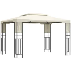 Outsunny 13' X 10' Patio Gazebo Outdoor Canopy Shelter With Double Vented Roof, Storage Shelves, Steel Frame For Lawn, Backyard And Deck 12 Outsunny 13' X 10' Patio Gazebo Outdoor Canopy Shelter With Double Vented Roof, Storage Shelves, Steel Frame For Lawn, Backyard And Deck -OUTSUNNY Sales Store GUEST 4921ed30 c714 45aa 8787 b7d1c5037738