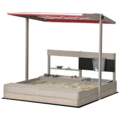 Outsunny Kids Sandbox With Canopy Adjustable, Wooden Sandbox Backyard Toy With Kitchen Playset, Outdoor Activity, Ages 3-7 7 Outsunny Kids Sandbox With Canopy Adjustable, Wooden Sandbox Backyard Toy With Kitchen Playset, Outdoor Activity, Ages 3-7 -OUTSUNNY Sales Store GUEST 492949b8 c388 495c beb6 02ded5eefcea