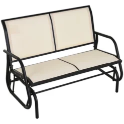 Outsunny 2-Person Outdoor Glider Bench Patio Double Swing Rocking Chair Loveseat W/Power Coated Steel Frame For Backyard Garden Porch 17 Outsunny 2-Person Outdoor Glider Bench Patio Double Swing Rocking Chair Loveseat W/Power Coated Steel Frame For Backyard Garden Porch -OUTSUNNY Sales Store GUEST 4979ebf8 3c66 4092 b908 cd530ac739a7