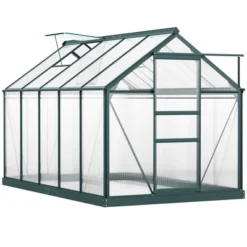 Outsunny Walk-in Plant Greenhouse For Backyard/Outdoor Use With Window And Door, Aluminum Frame, PC Board -OUTSUNNY Sales Store GUEST 4b0e0b76 6619 44a3 b01a 45ee8ccffe60