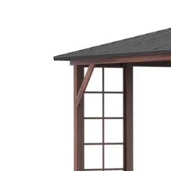 Outsunny 10' X 12' Hardtop Gazebo, Metal Roof Gazebo Canopy With Wood Grain Metal Frame For Garden, Patio, Backyard, Deck, Porch -OUTSUNNY Sales Store GUEST 4c7010fd 1b45 4d17 8718 7b98b2cd9799