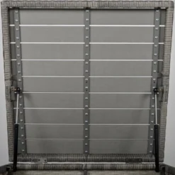 Outsunny 4 Piece Patio Furniture Set, Outdoor Sofa Set With 2 Loveseats, Cushions, Coffee Table, Storage Side Table, PE Rattan Wicker, Gray 8 Outsunny 4 Piece Patio Furniture Set, Outdoor Sofa Set With 2 Loveseats, Cushions, Coffee Table, Storage Side Table, PE Rattan Wicker, Gray -OUTSUNNY Sales Store GUEST 4dcdd0f1 1a3e 44d3 a714 8f27f63dc29b