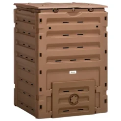 Outsunny 120 Gallon Compost Bin, Large Composter With 80 Vents And 2 Sliding Doors, Lightweight & Sturdy -OUTSUNNY Sales Store GUEST 523bdf7e 8bdc 463e 8af2 cb5a6d1eea53