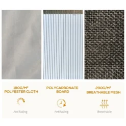 Outsunny Hardtop Gazebo Outdoor Polycarbonate Canopy Aluminum Frame Pergola With Double Vented Roof, Netting & Curtains For Garden 11 Outsunny Hardtop Gazebo Outdoor Polycarbonate Canopy Aluminum Frame Pergola With Double Vented Roof, Netting & Curtains For Garden -OUTSUNNY Sales Store GUEST 54316679 edad 41a3 a174 87913cf346ab