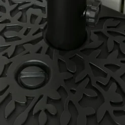 Outsunny Half Round Umbrella Base, Sand Or Water Filled Half Patio Umbrella Stand Holder For Garden, 40lb Capacity Water Or 46lb Capacity Sand, Black -OUTSUNNY Sales Store GUEST 58422e14 e4d5 4294 a355 7b2d40c1cb44