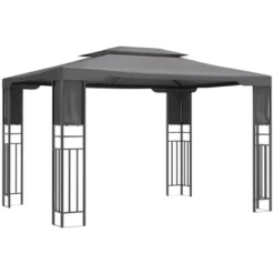 Outsunny 13' X 10' Patio Gazebo Outdoor Canopy Shelter With Double Vented Roof, Storage Shelves, Steel Frame For Lawn, Backyard And Deck 13 Outsunny 13' X 10' Patio Gazebo Outdoor Canopy Shelter With Double Vented Roof, Storage Shelves, Steel Frame For Lawn, Backyard And Deck -OUTSUNNY Sales Store GUEST 58fe59ed d197 4270 9e57 5cee8ece857b